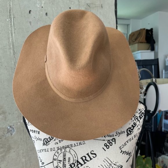 J. Crew Accessories - J Crew wide brim Italian wool fedora size medium
